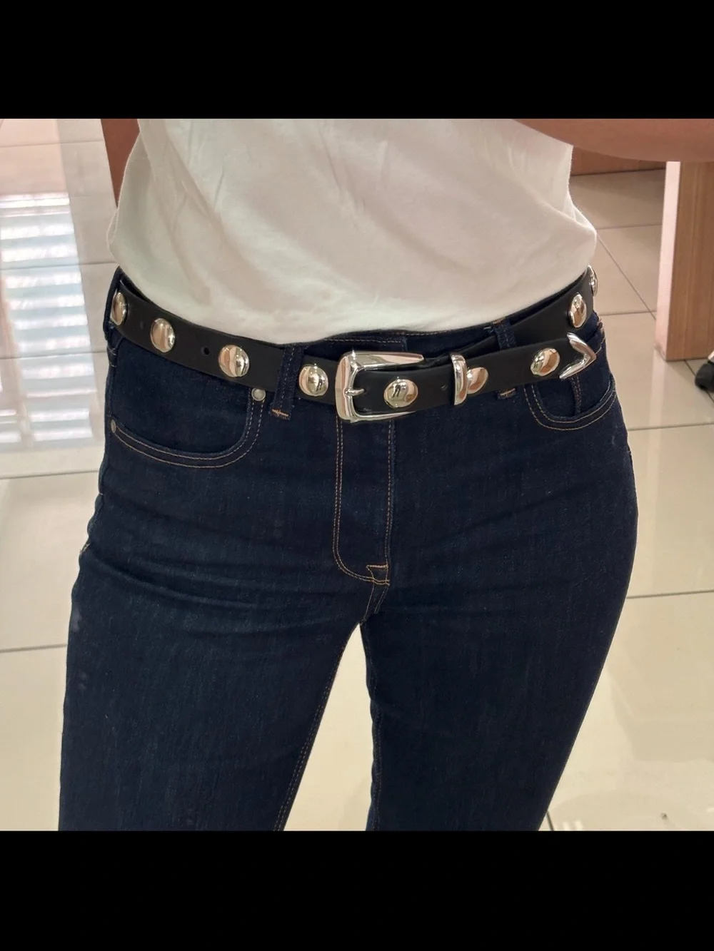 Studded Leather Belt